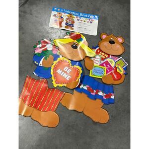 Valentine Bears, Bulletin Board Set, Wall Hanging, Vintage, ~ 251227-WH 1365